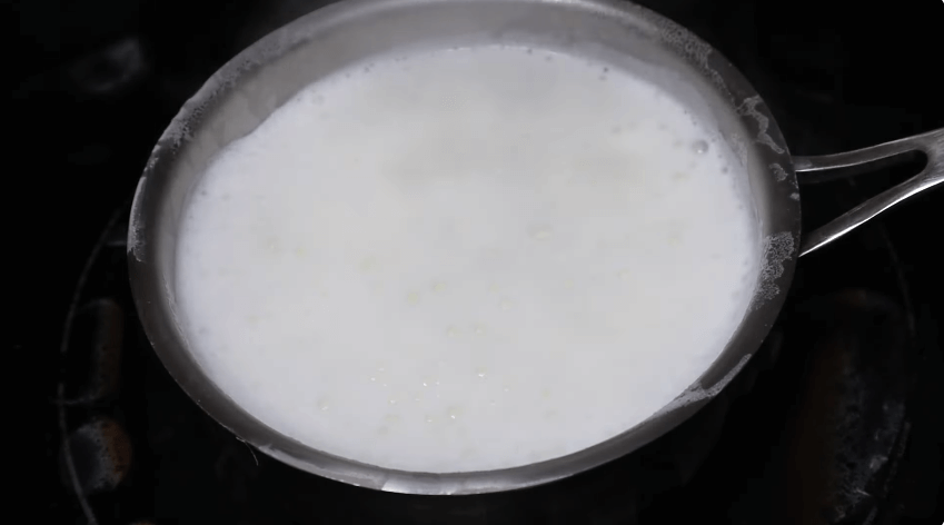 boil milk for sabudana