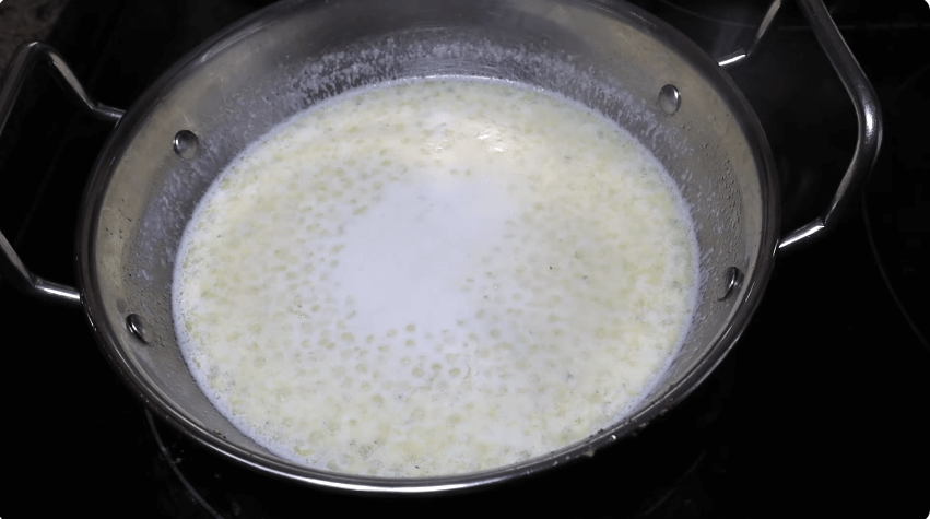 boiled milk with sabudana