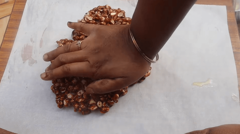 press bowl using hands