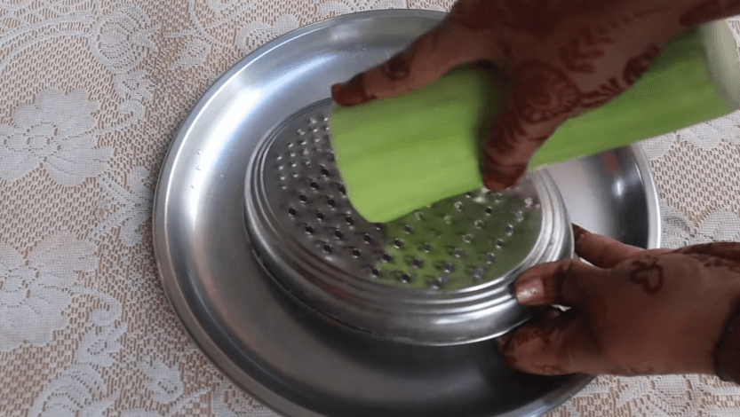 rub bottle gourd