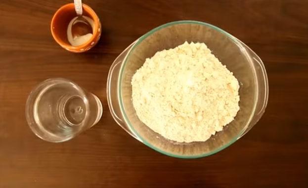 flour, water, and salt