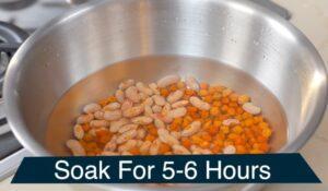 soak rajma and chana